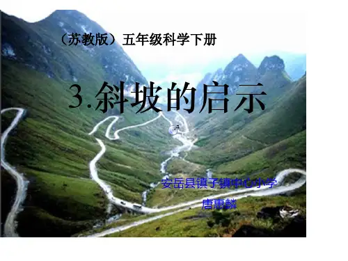 五年级下册科学课件斜坡的启示苏教版