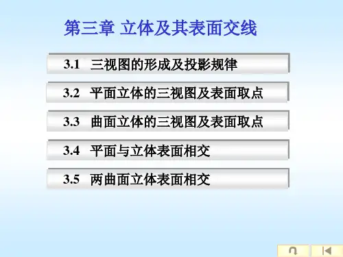 工程制图第三章 表面取点
