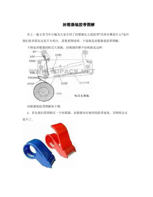 封箱器装胶带图解