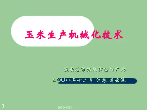 玉米机械化技术.pptx