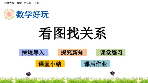北师大版小学6年级数学上册数学好玩(看图找关系+比赛场次)PPT教学课件
