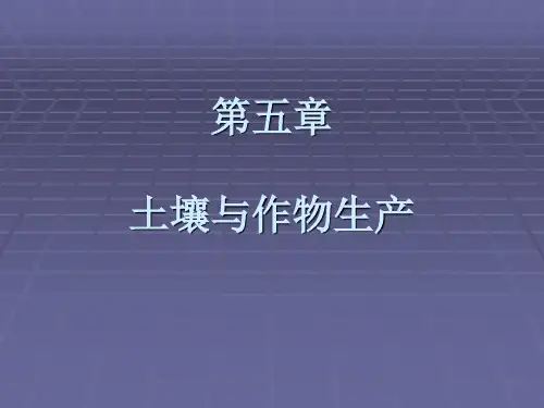 土壤质地与土壤肥力的关系砂土类
