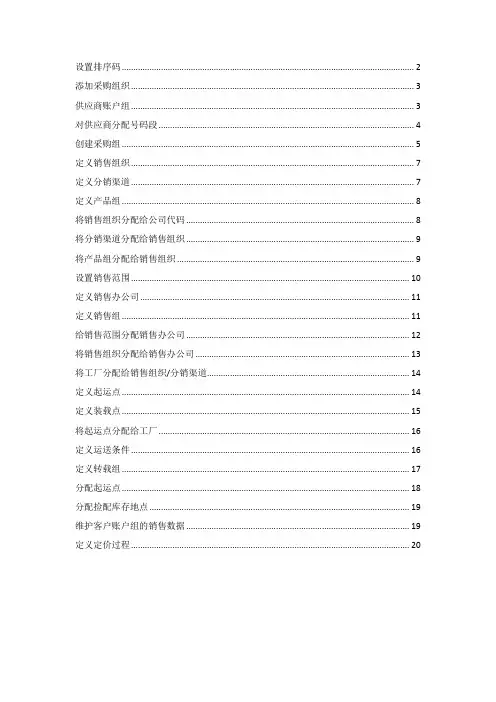 SAP配置文件