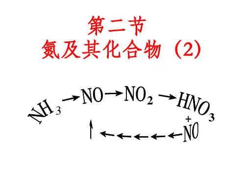 氮及其化合物第二课时课件-高一化学人教版(2019)必修第二册