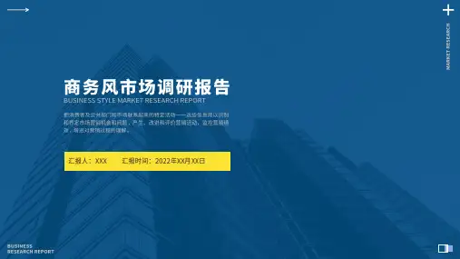 市场调研报告ppt模板