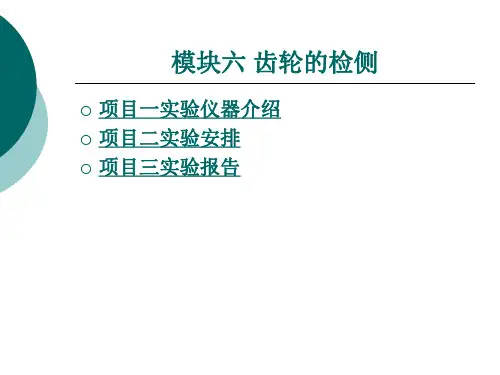 齿轮的检侧