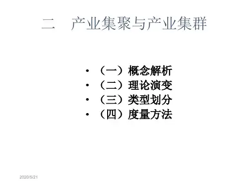 产业布局二产业集聚与集中-PPT精选