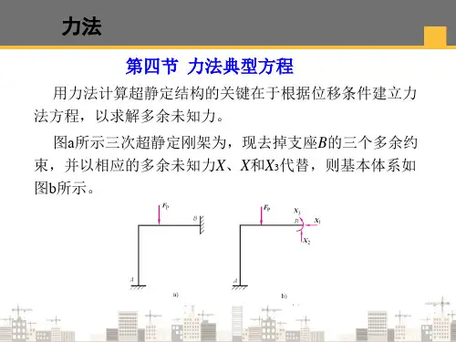 力法—力法典型方程(建筑力学)