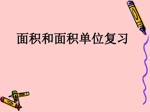 面积和面积单位复习总结