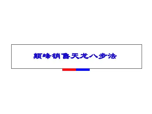 巅峰销售培训-天龙八部