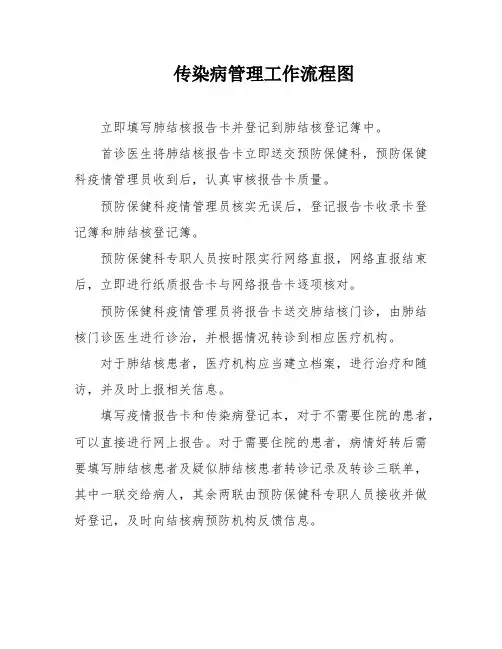 传染病管理工作流程图