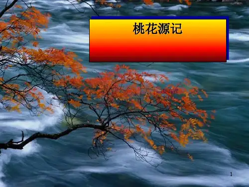 桃花源记复习课(好用)ppt课件
