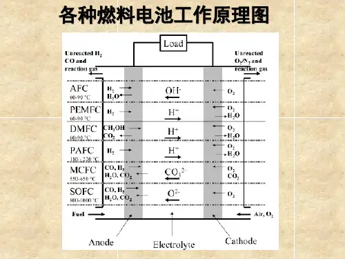 燃料电池工作原理分类及组成ppt课件