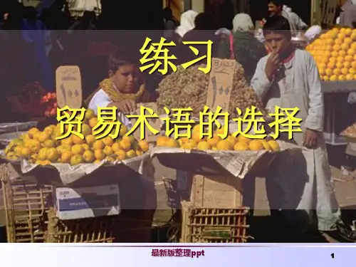 第四讲 贸易术语的选择ppt课件
