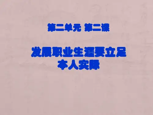 发展要立足本人实际课件
