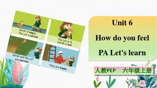 Unit 6 How do you feel PA Let's learn 课件