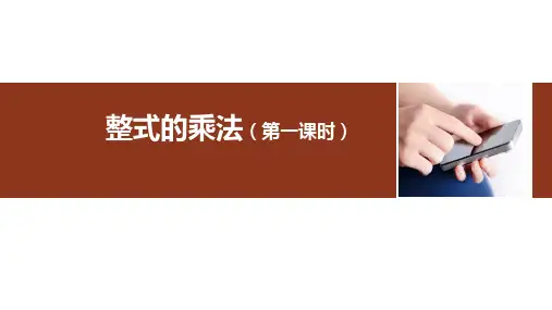 《整式的乘法》PPT1