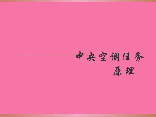 《中央空调工作原理》ppt课件