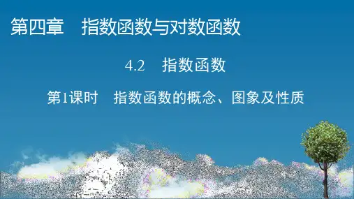 人教A版高中数学必修第一册 第1课时 指数函数的概念、图象及性质【课件】