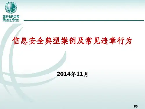 信息安全典型案例及常见违章行为ppt课件