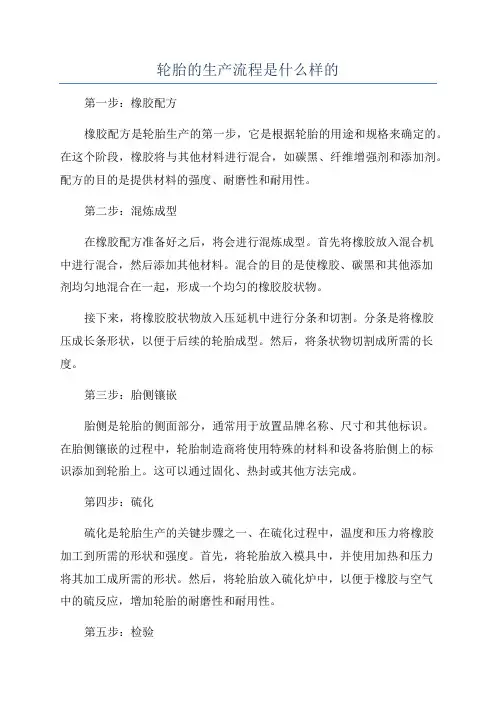 轮胎的生产流程是什么样的