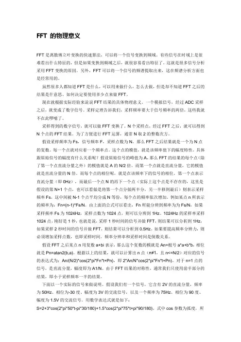 傅里叶变换的物理意义