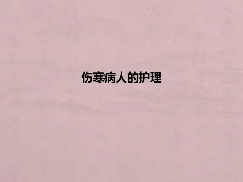 伤寒病人的护理