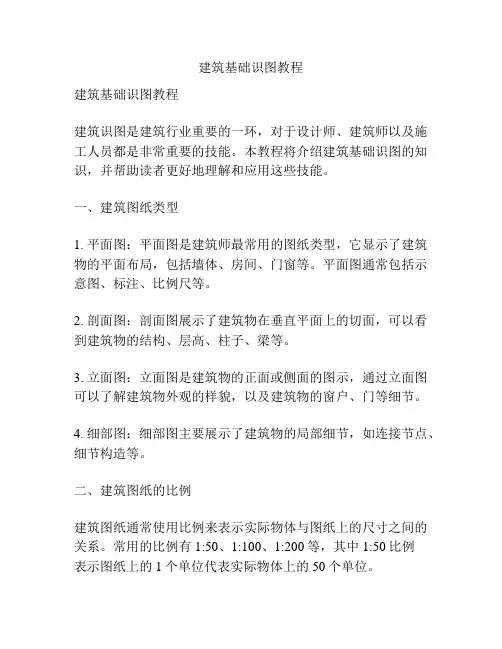 建筑基础识图教程