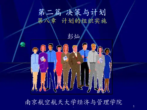 [管理学]管理学第八章-计划的组织实施PPT课件