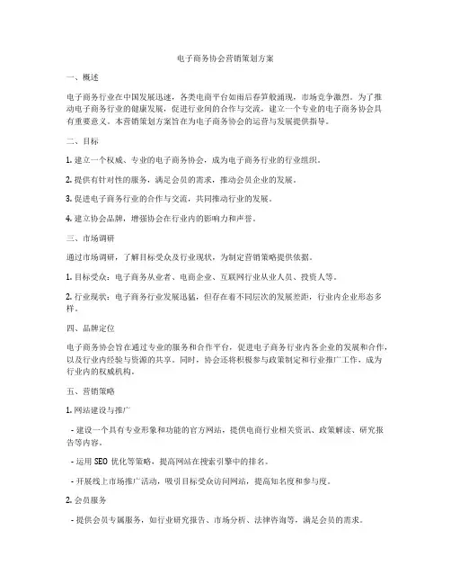 电子商务协会营销策划方案