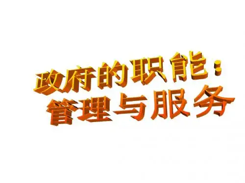 政府职能
