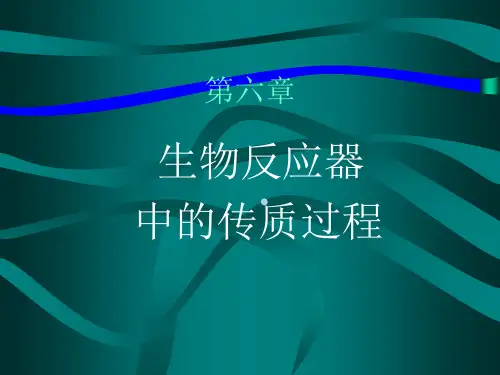 第六章生物反应器中的传质过程