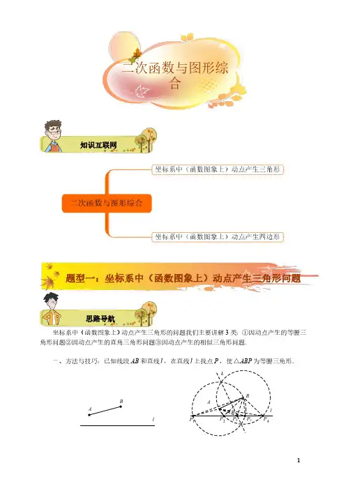 中考数学专题复习二次函数与图形综合培优