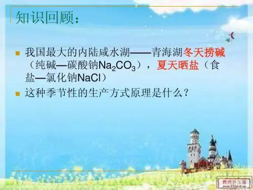 第三节 海水制碱