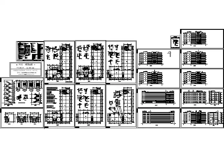 某厂房全套建筑设计CAD平立面施工图