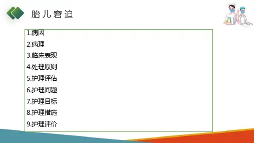 高危妊娠母儿的护理—胎儿窘迫的护理(妇产科护理课件)