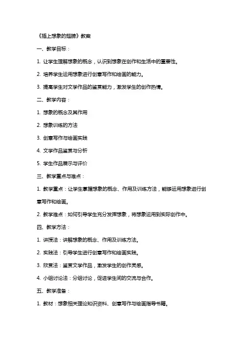 《插上想象的翅膀》教案