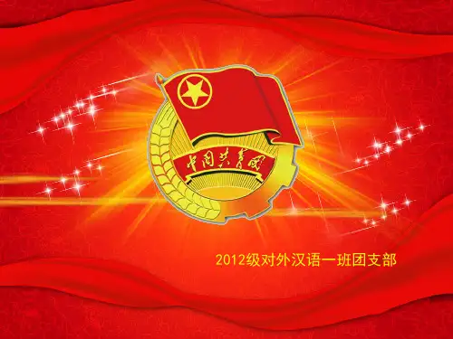 优秀团支部五四红评ppt