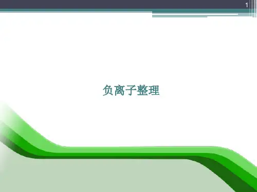 负离子整理ppt演示课件