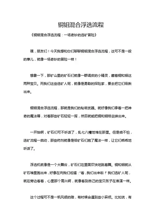 铜钼混合浮选流程