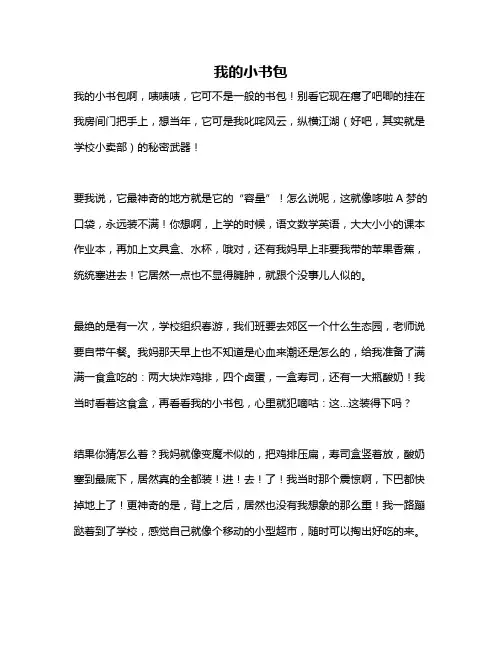 作文《我的小书包》