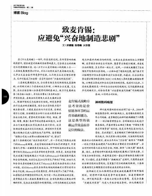 致麦肯锡：应避免“兴奋地制造悲剧”