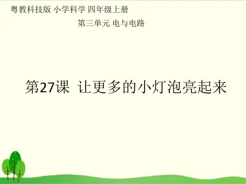 粤教版《让更多的小灯泡亮起来》上课课件1