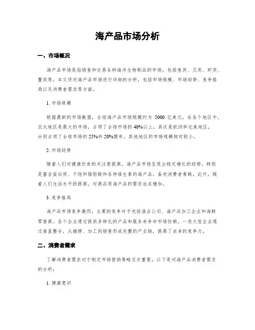 海产品市场分析