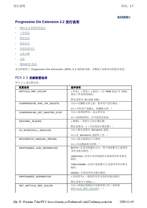 Pdx 2.2 说明