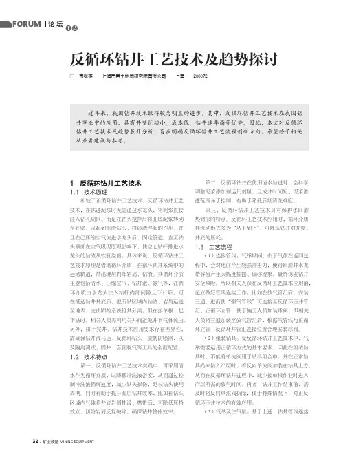 反循环钻井工艺技术及趋势探讨
