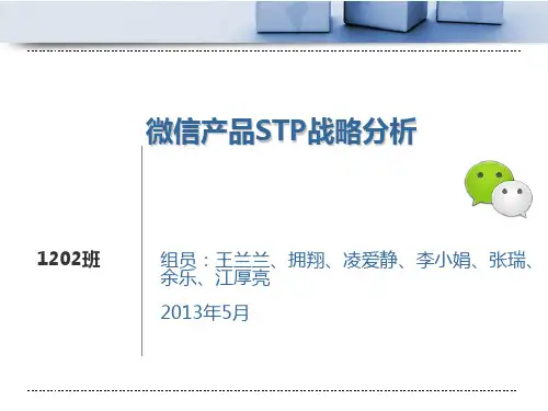 微信产品STP战略分析(ppt29张)