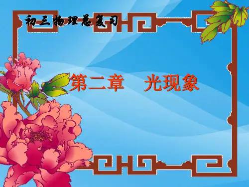 中考物理光现象ppt 人教版优质课件优质课件