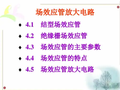 场效应管放大电路