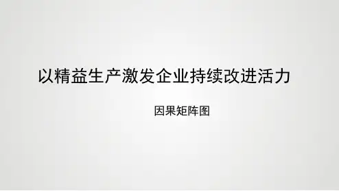 11 因果矩阵图 _课件